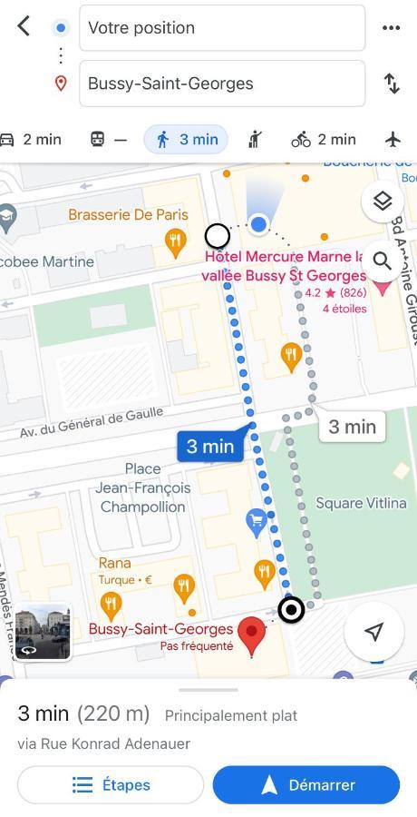 Jolie Chambre 3Minutes De La Gare Rer A Bussy-Saint-Georges Exterior photo
